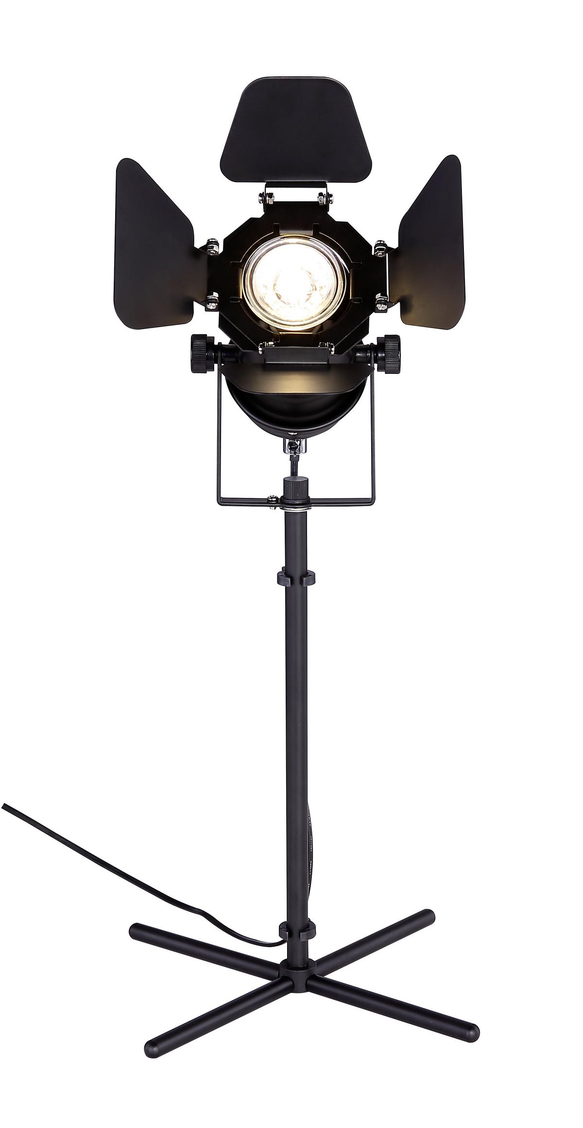 Tischlampe Schwarz Mit verstellbare Spotlights - Schwarz, Trend, Metall (27,5/24/48,5cm) - Globo