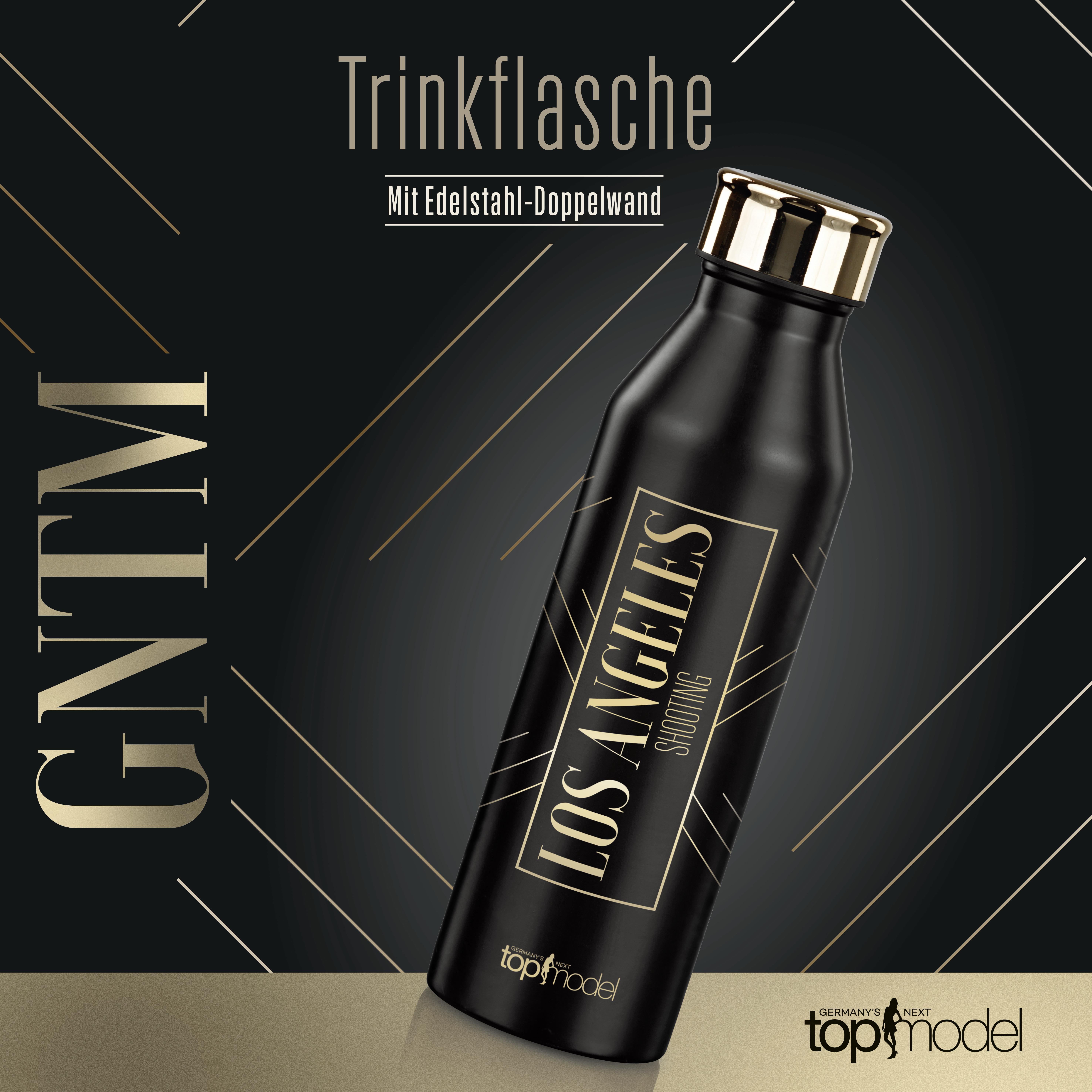 GNTM Germany's Next Topmodel Set Turnbeutel Kosmetiktasche Trinkflasche 