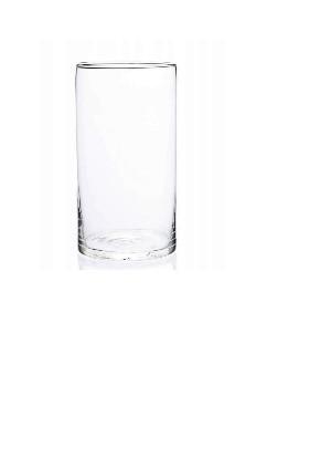 Vase Rebeka Gerade Kalk-Soda-Glas H: 20 cm - Klar, Basics, Glas (15/20cm) - Ondega