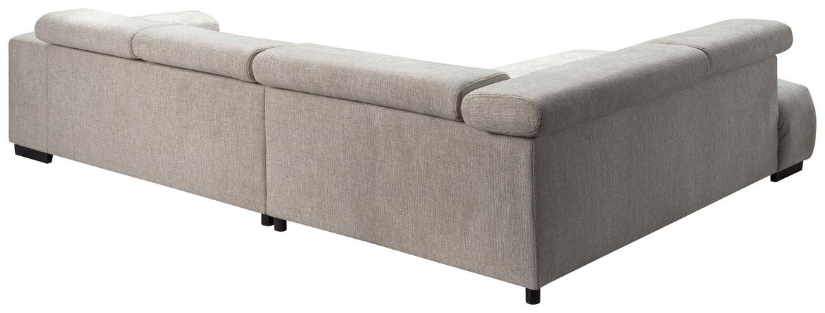 Ecksofa Matera Beige/Naturfarben 226x311 cm - Beige/Schwarz, Trend, Holz/Holzwerkstoff (226/311cm)