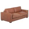 Schlafsofa Texas Cognac Anilinleder, B: 203 Cm - Cognac/Dunkelbraun, Design, Leder (203/85/99cm) - MID.YOU