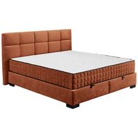Boxbett Nagol A - Cognac/Schwarz, MODERN, Holzwerkstoff/Textil (160/200cm) - MID.YOU