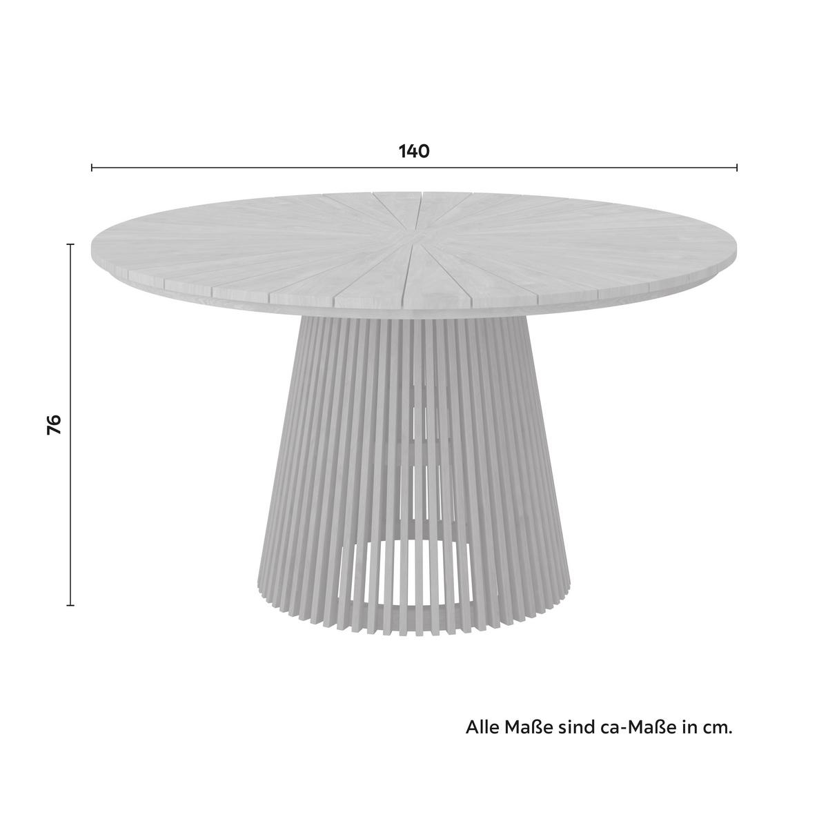 ZÁHRADNÝ STÔL SANJA - farba tíku, Modern, drevo (140/76cm) - Bessagi Garden