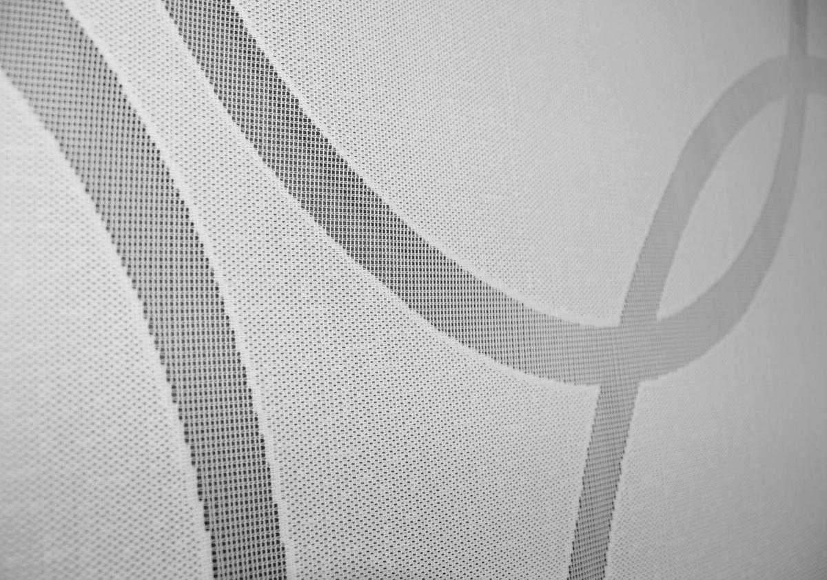 Flächenvorhang Pinale Weiß B: 57 cm - Weiß, Basics, Textil (57/245cm)