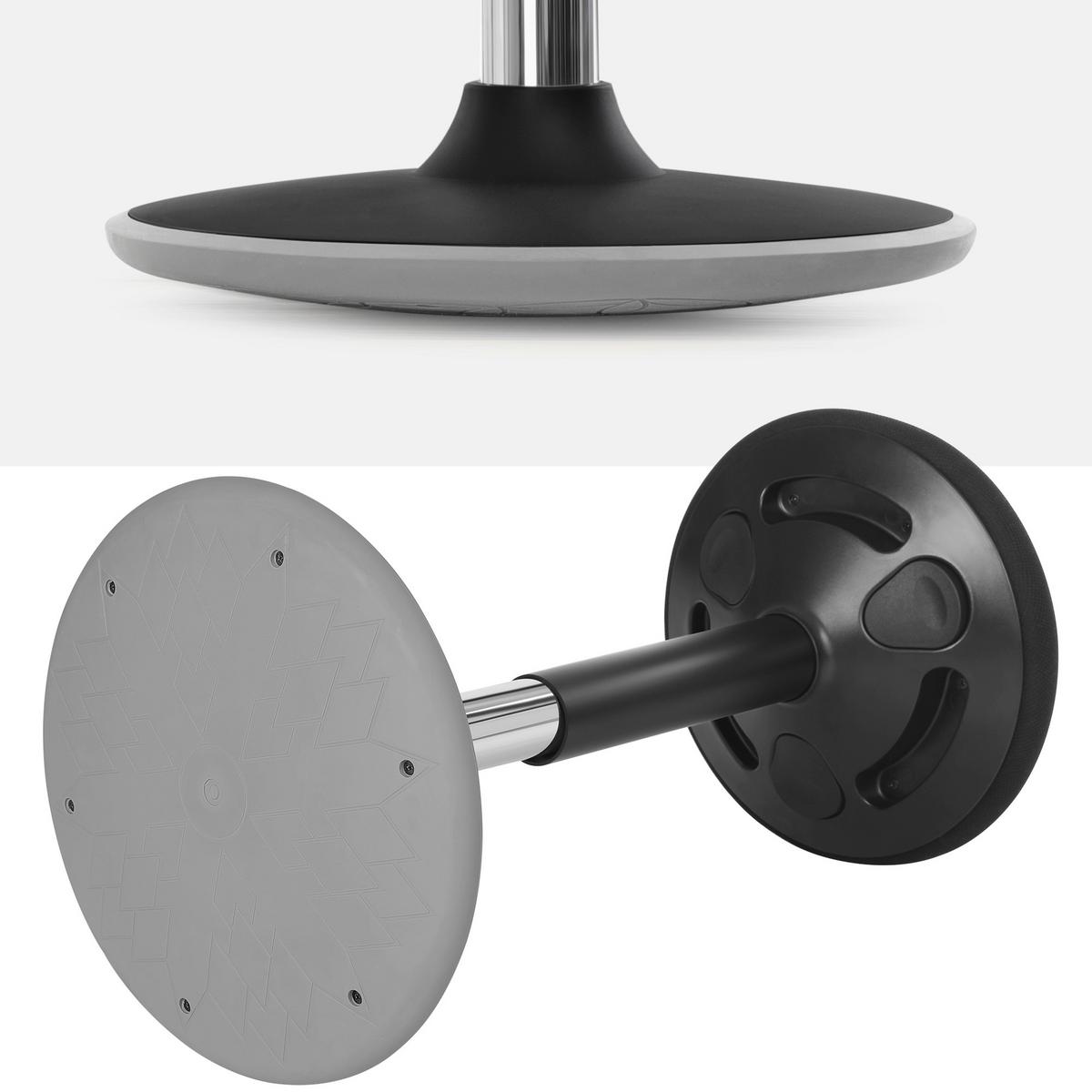 Hocker Schwarz B: 36cm - Schwarz, Basics, Kunststoff/Textil (36/60/36cm)