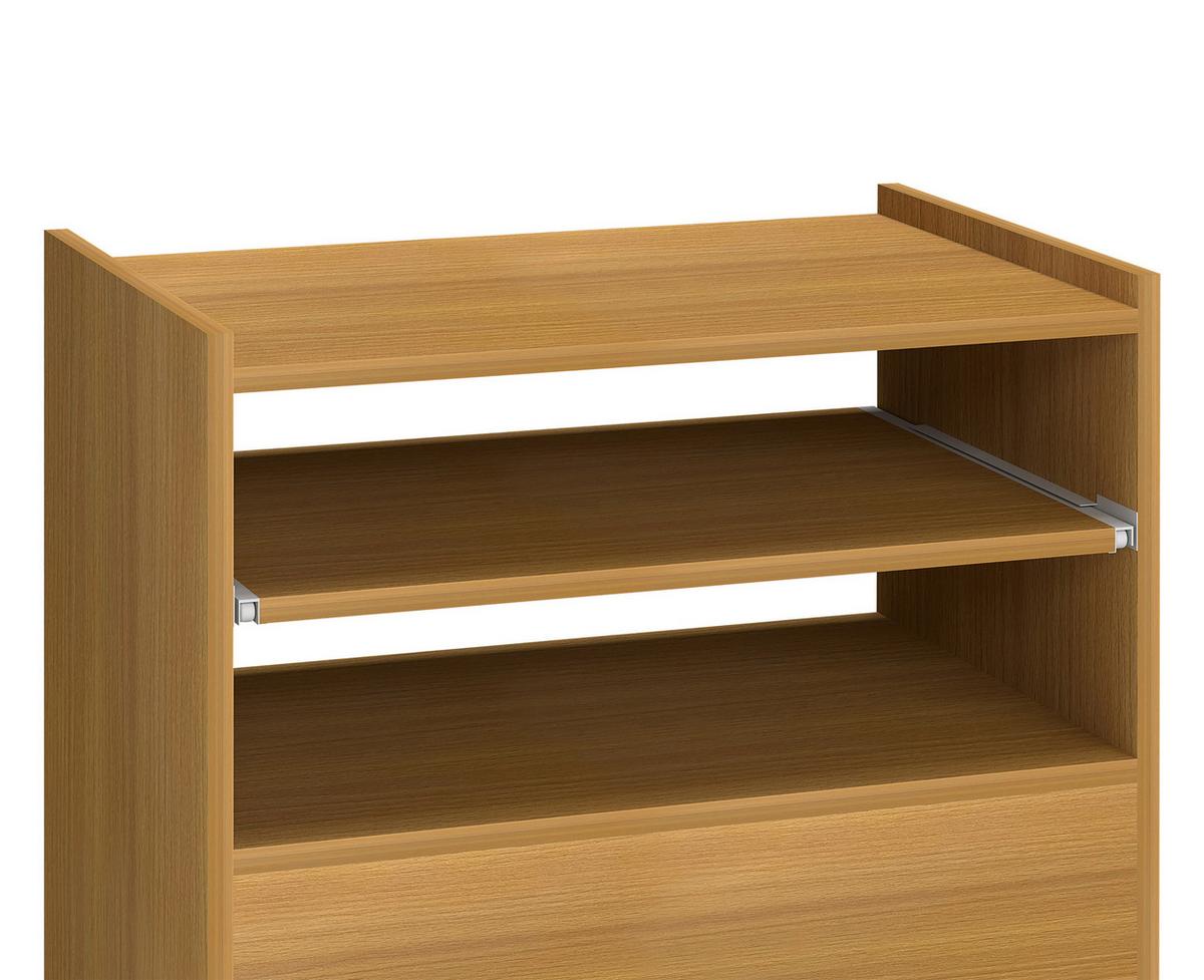 Servierwagen Kiola Buche Dekor B: 59 cm - Buchefarben, Basics, Holzwerkstoff/Kunststoff (59/92/40cm) - MID.YOU