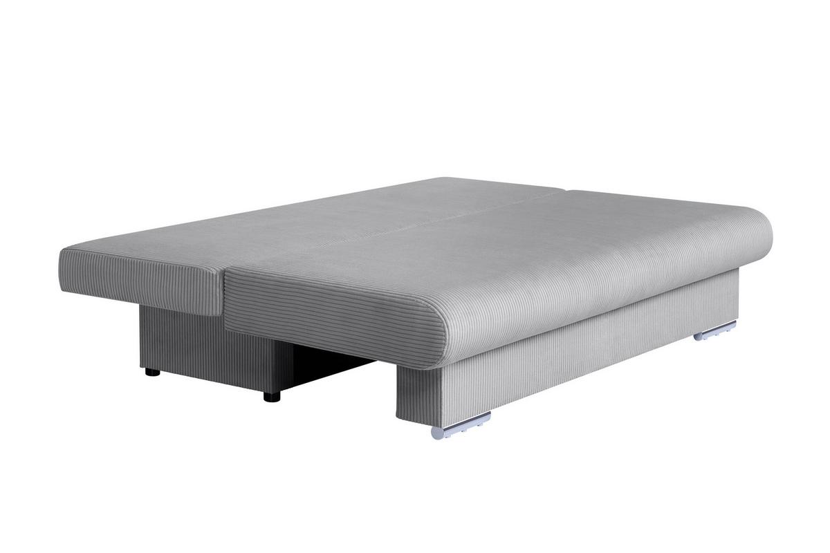 Schlafsofa Bora Hellgrau B: 193 Cm - Chromfarben/Hellgrau, Design, Holzwerkstoff/Textil (193/86/85cm) - P & B