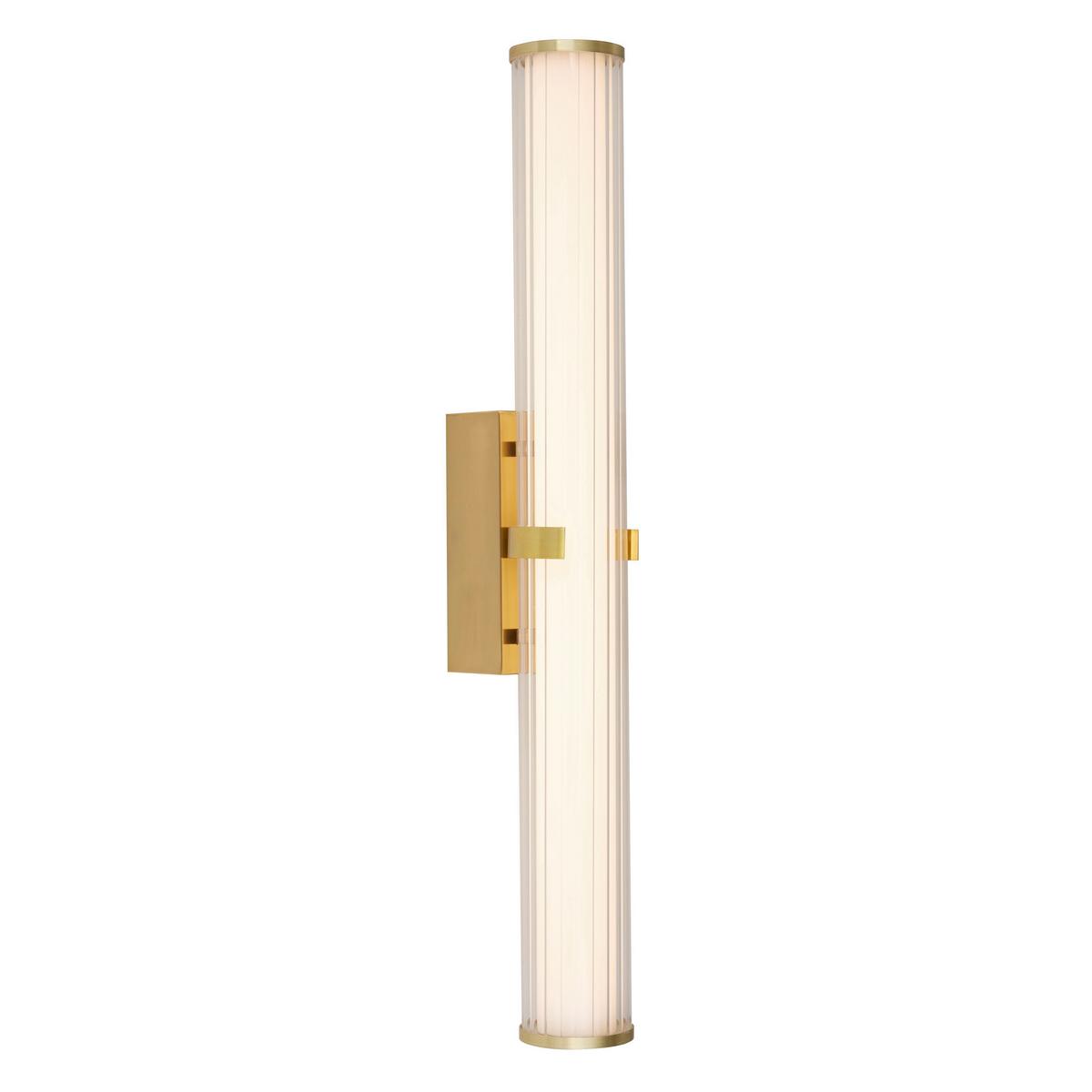 Badezimmer-Wandleuchte 63126-1go - Klar/Goldfarben, Design, Glas/Metall (90/63cm)