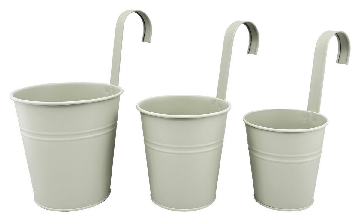 Obal na kvetináč ZANA - svetlosivá, kov (15/15,5cm) - Mömax