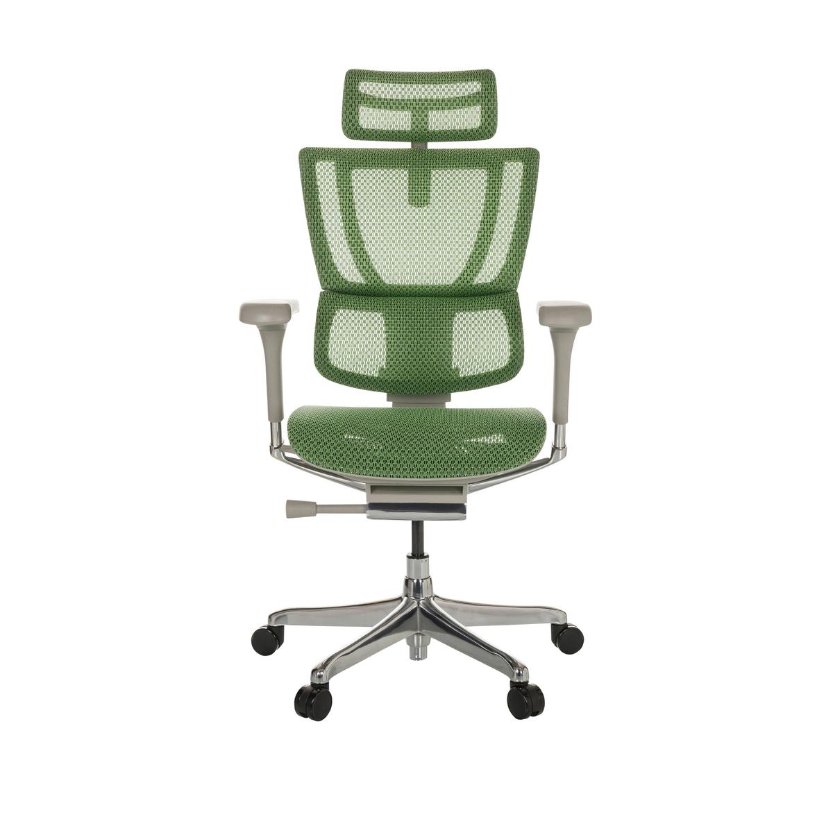 Drehstuhl Ergohuman Slim I G - Silberfarben/Grau, Basics, Kunststoff/Textil (69/116-138/66cm) - MID.YOU