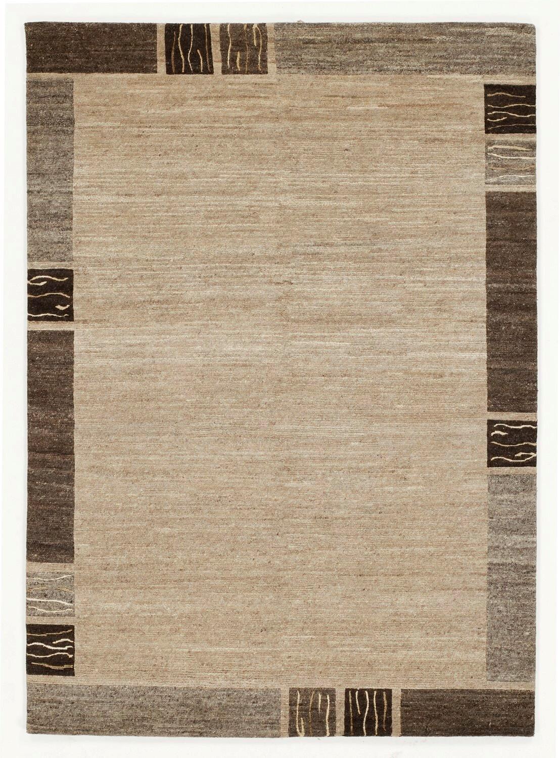 Orientteppich Naturfarbe Seide Natura Silk Greny 200x250 cm - Braun/Naturfarben, KONVENTIONELL, Textil (200/250cm) - Cazaris