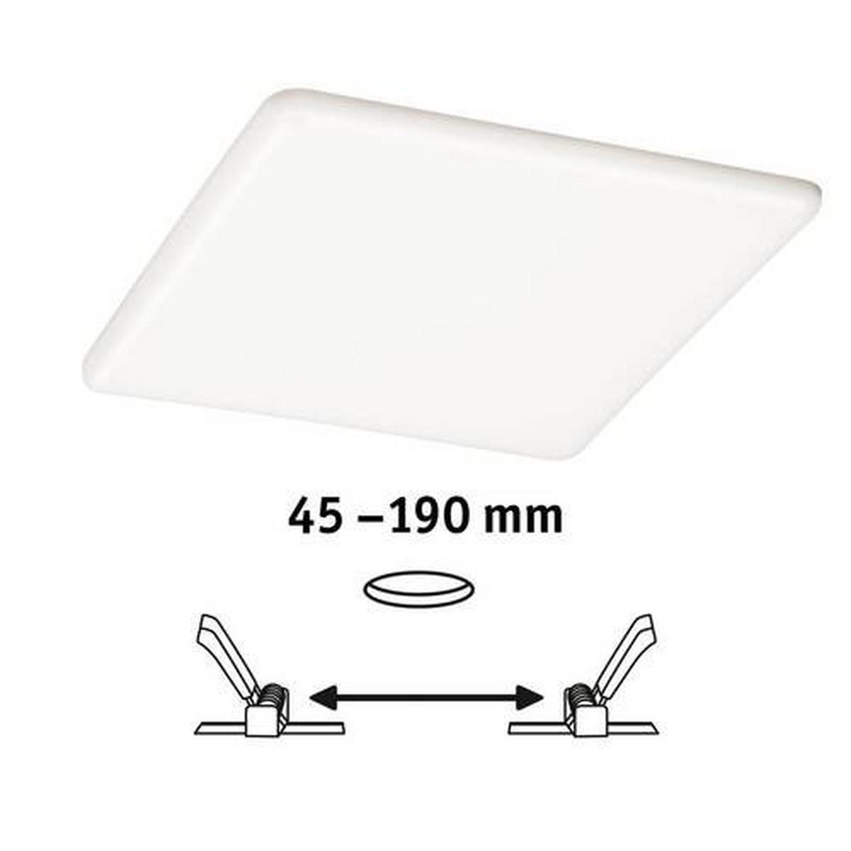 Led-paneel L: 21,5 Cm Dimmbar - Basics, Kunststoff (21,5/21,5cm) - Paulmann