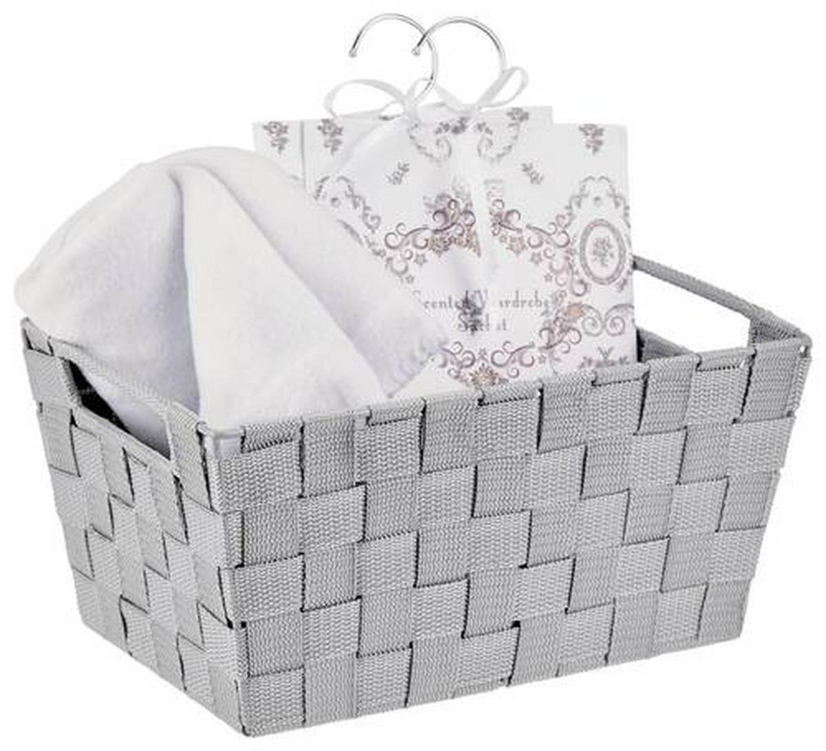 Aufbewahrungskorb Carolyn 32x20 Cm Kunststoff Grau - Grau, Basics, Kunststoff (32/15/20cm) - Ondega