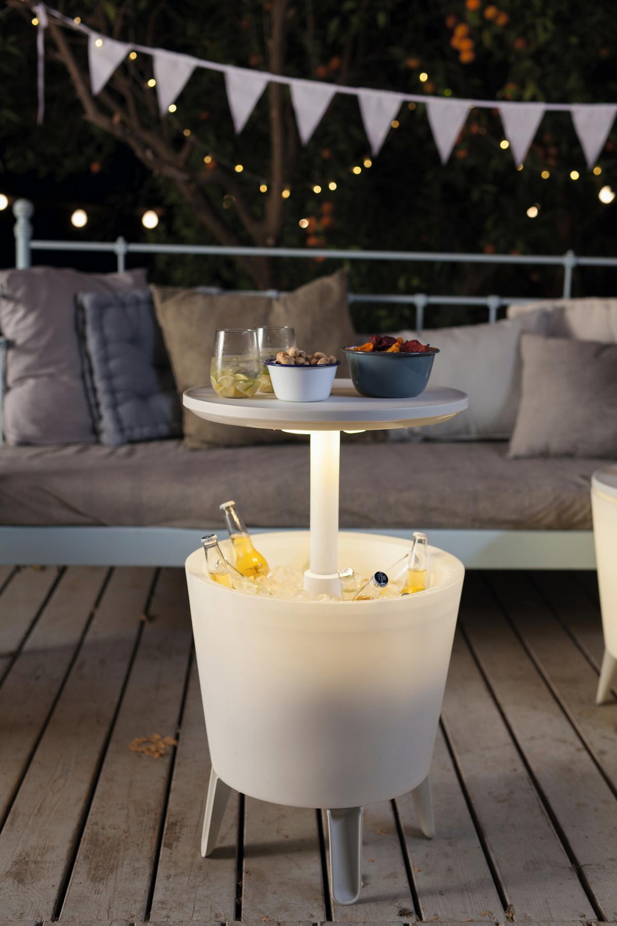 ZÁHRADNÝ BAROVÝ STÔL ICE GLOW - Design (49.5/57-84.5/49.5cm) - Mömax
