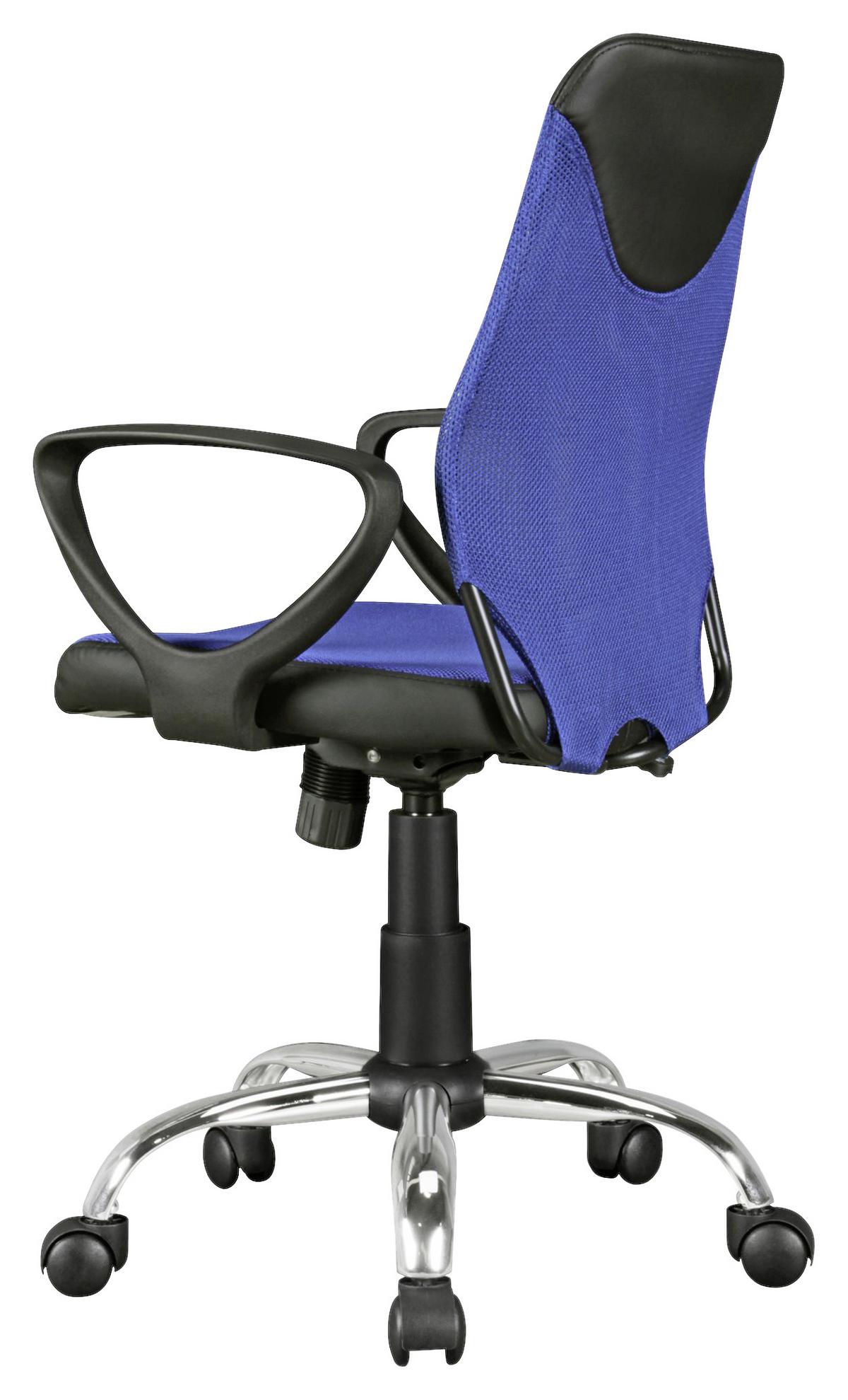 Otočná židle pro dítě Kika modrá - modrá/černá, Moderní, kov/plast (60/105/60cm) - MID.YOU