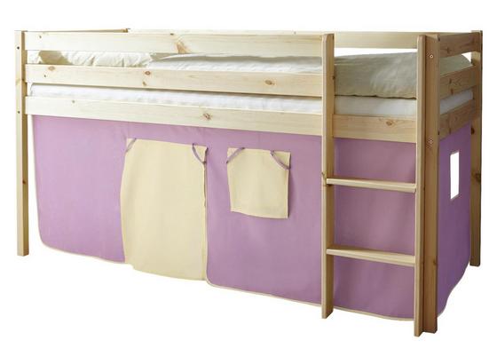 Spielbett Malte 90x200 cm Lila/Beige - Beige/Lila, Natur, Holz (90/200cm) - MID.YOU Spielbett Malte 90x200 cm Lila/Beige - Beige/Lila, Natur, Holz (90/200cm) - MID.YOU
