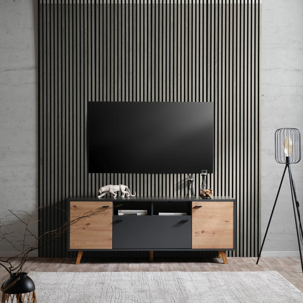 Akustikpaneel Josef - Hellgrau, MODERN, Holzwerkstoff/Kunststoff (90/60/2cm)