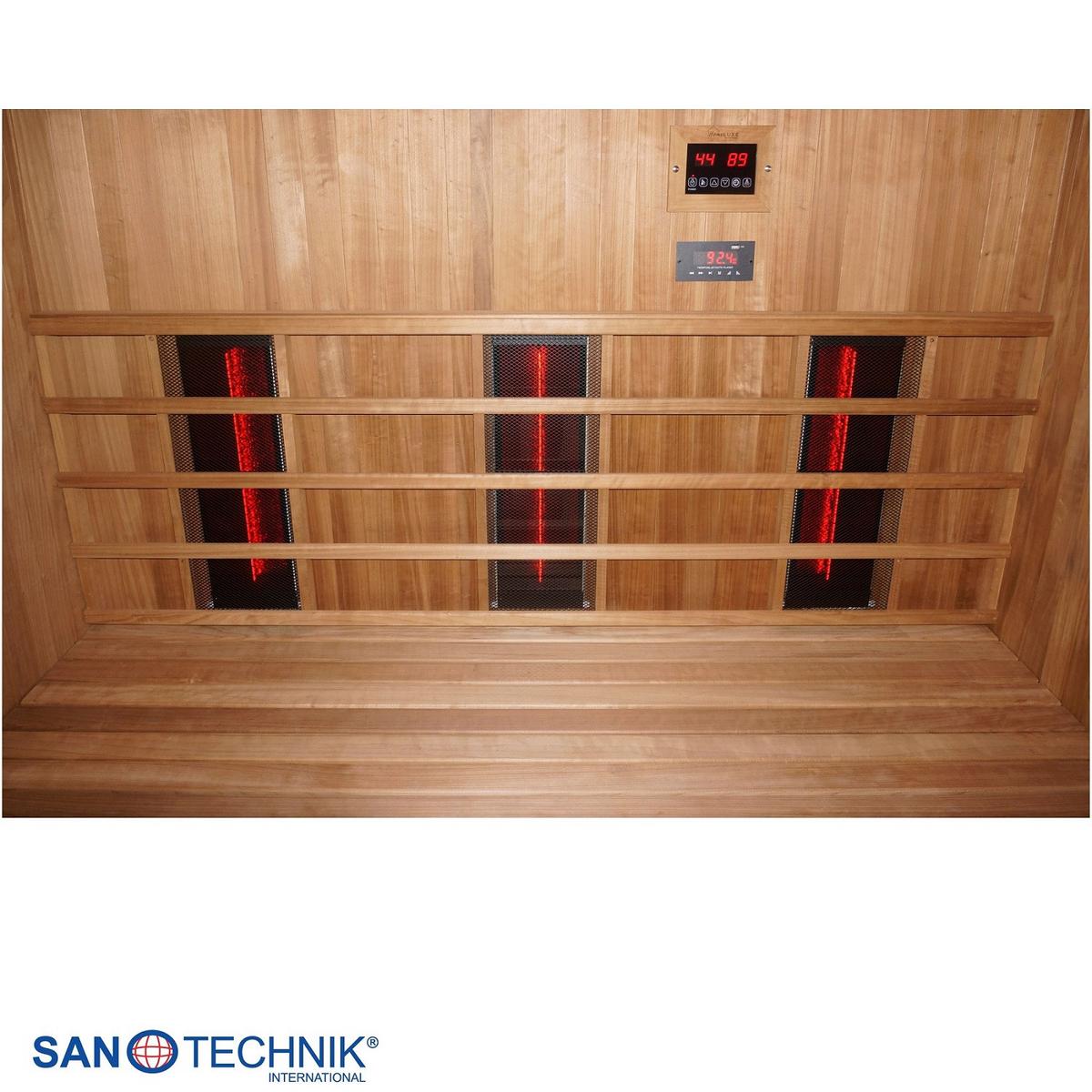 Sauna- und Infrarotkabine Kotka Naturfarben B: 150 cm - Naturfarben, KONVENTIONELL, Holz (200/150/190cm) - Sanotechnik