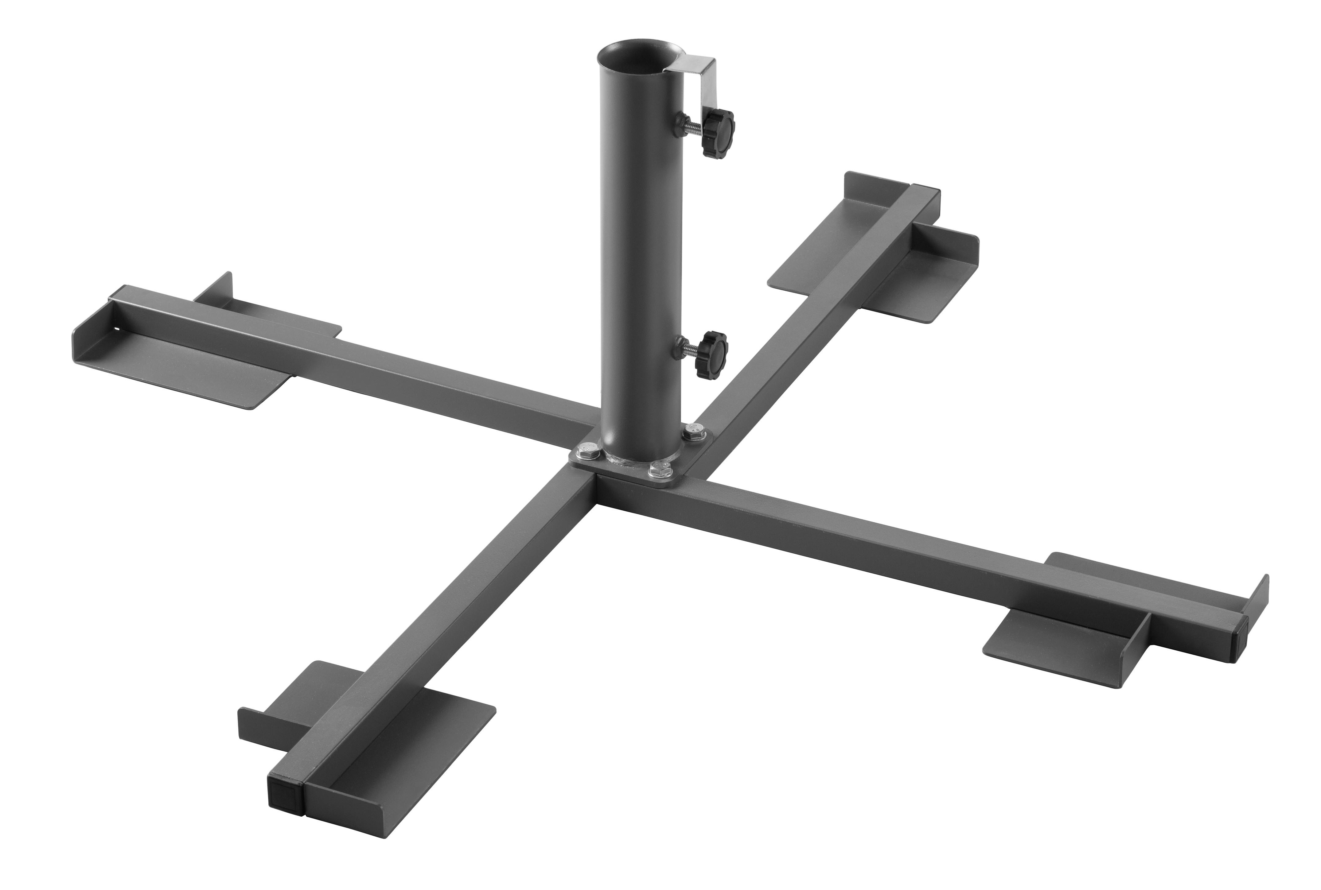 Schirmständer Metall Für Dm 2,5-5,0 Cm Plus - Anthrazit, Basics, Metall - Schneider