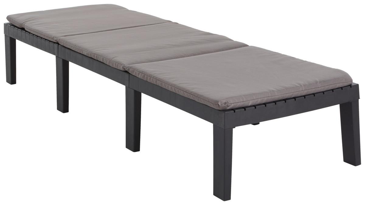 Balkonset Duetto 8 Teilig - Anthrazit, Basics, Kunststoff (65/78/195cm)