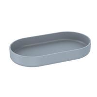 POLIČKA DO VANY Hug, 17,7/2,3/9,6cm, šedá - šedá, Moderní, plast (17,7/2,3/9,6cm) - Premium Living