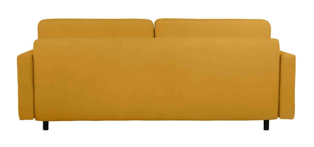 Schlafsofa Noret, Gelb B: 222 Cm - Gelb/Buchefarben, Design, Textil (222/93/99cm) - MID.YOU