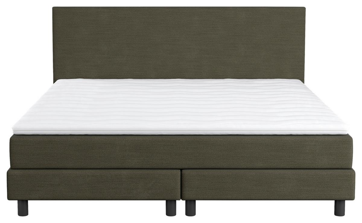 Box-ágy Andorra 180/200cm - sötétzöld, Modern, faalapú anyag/textil (180/200cm) - MID.YOU