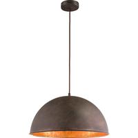 Hängeleuchte Xirena I H: 120 cm 1-Flammig - Rostfarben/Goldfarben, Trend, Metall (41/120cm) - Globo