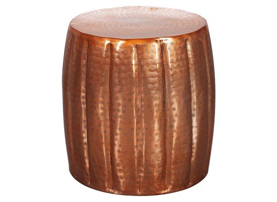 Beistelltisch Fassform Aus Handarbeit Jamal, Kupferfarben - Kupferfarben, LIFESTYLE, Metall (38/38/42cm) - Livetastic Beistelltisch Fassform Aus Handarbeit Jamal, Kupferfarben - Kupferfarben, LIFESTYLE, Metall (38/38/42cm) - Livetastic