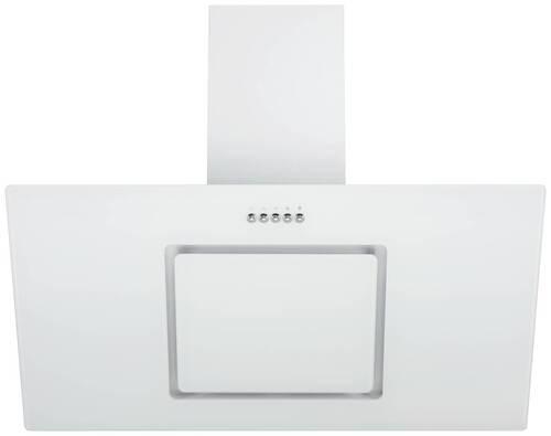 Dunstabzugshaube Svea Weiß B: 90 Cm, Led - Weiß, Trend, Glas/Metall (90/73,9-111,9/37cm) - Respekta
