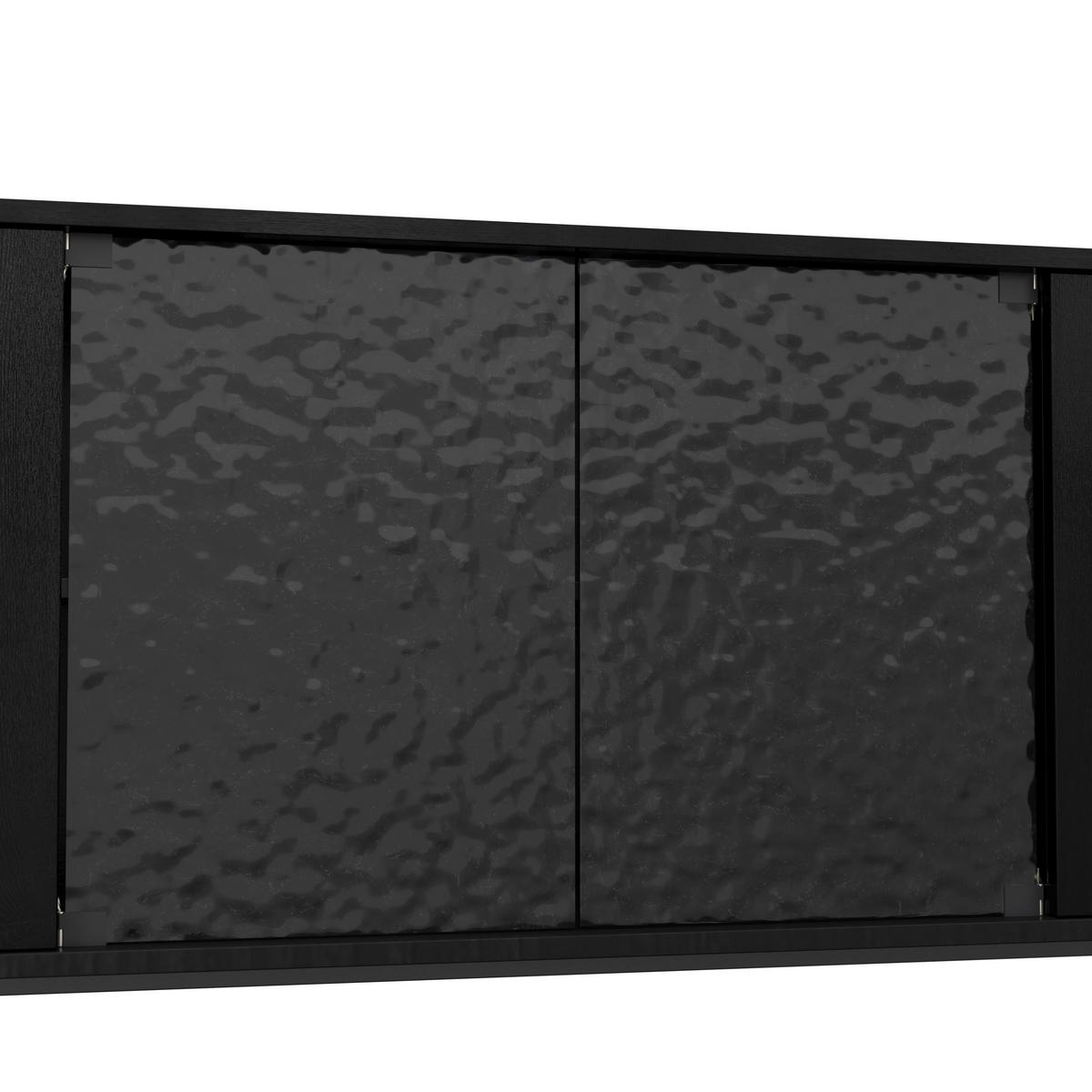 Široká komoda Zelia, š: 180 cm, čierna - černá, Moderní, kov/dřevo (180/77/45cm) - Bessagi Home