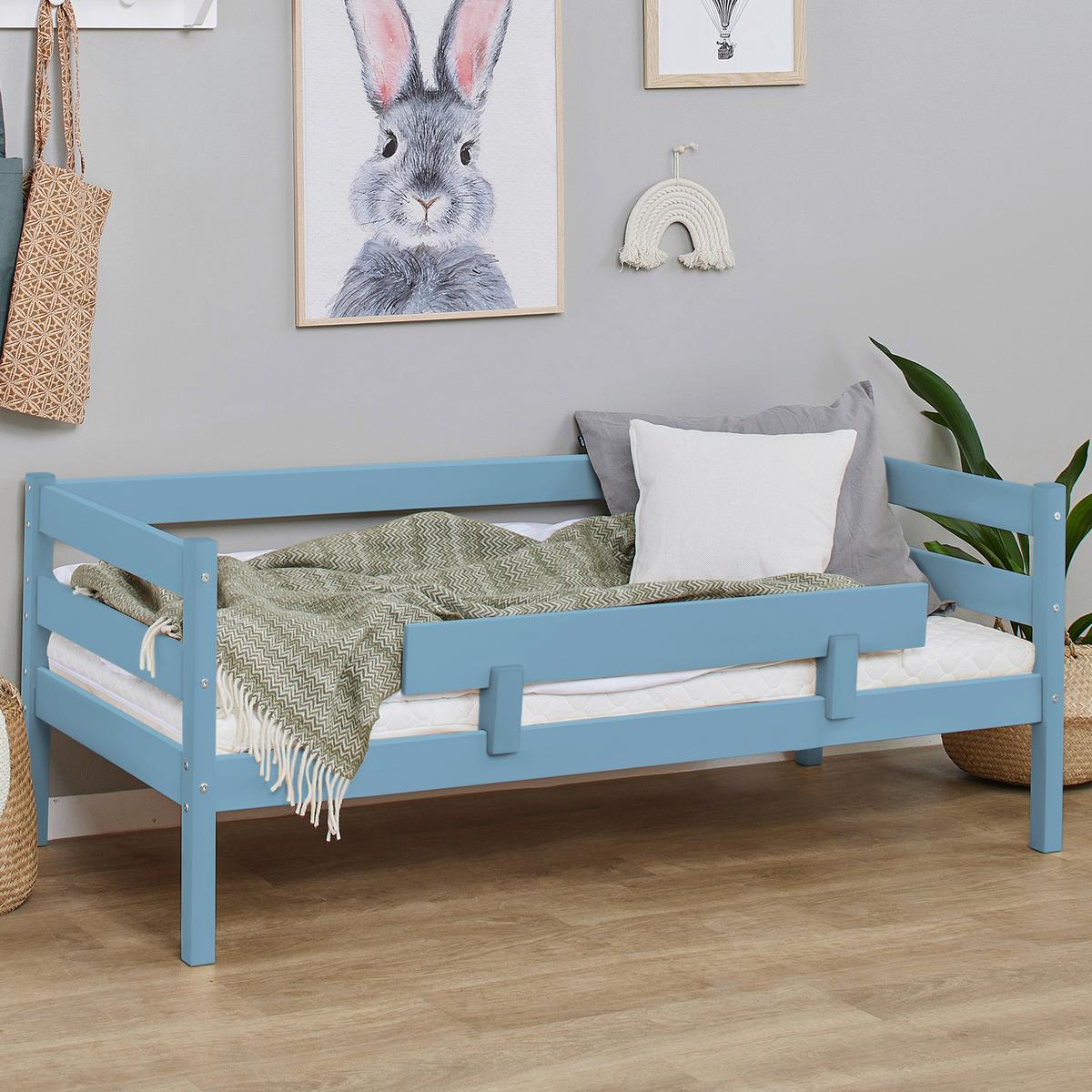 Bettschutzgitter Eco Comfort Blau, B: 100 Cm - Blau, MODERN, Holz (100/22,5/4cm) - MID.YOU