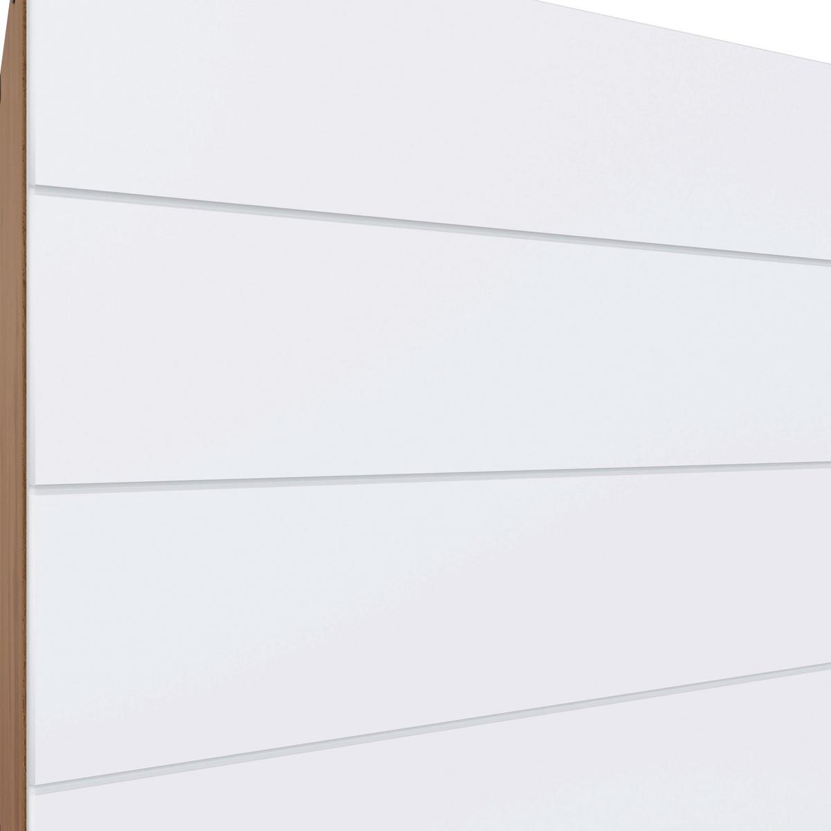 Küchenzeile Florenz mit Geräten 330 cm Weiß/Eichefarben - Eiche Wotan/Weiß, Design, Holzwerkstoff (330cm) - Held