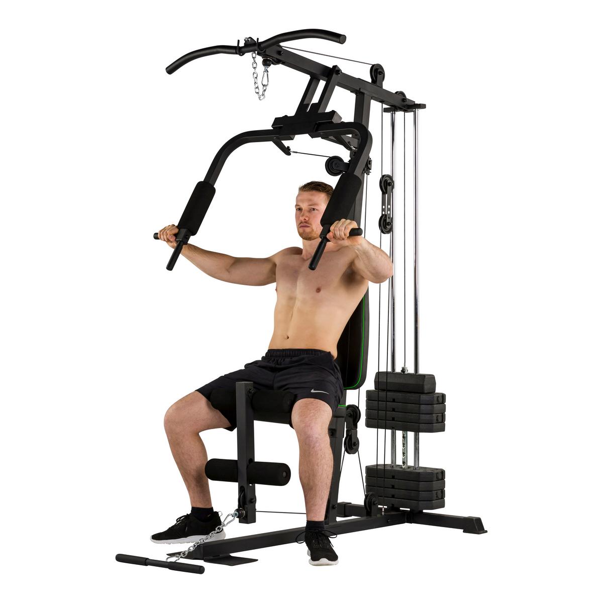 Kraftstation Tunturi Hg10 Home Gym - Schwarz, KONVENTIONELL, Holz/Kunststoff (142/118/206cm)