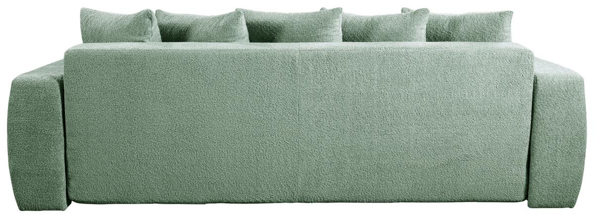 Schlafsofa Cloud Mint B: 250 Cm - Schwarz/Mintgrün, Basics, Textil (250/86/140cm) - Livetastic