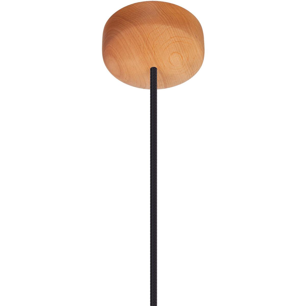 HÄNGELEUCHTE 8550133 Acorn I - Erle/Schwarz - Erlefarben/Schwarz, Natur, Holz (17.5/90-140cm)