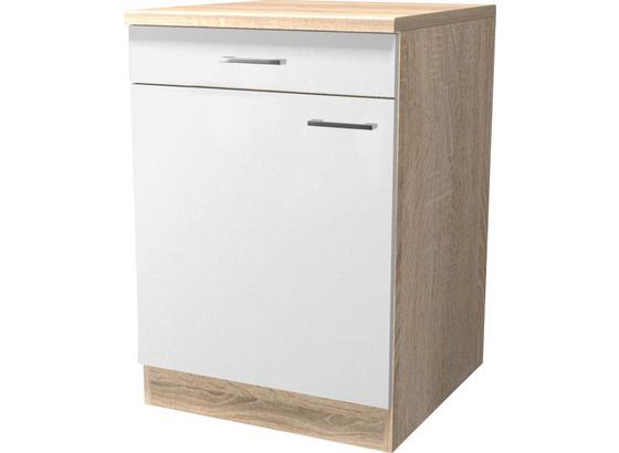 Kuchyňská Spodní Skříňka Samoa Us 60 - bílá/barvy dubu, Konvenční, dřevěný materiál (60/85/57cm) Kuchyňská Spodní Skříňka Samoa Us 60 - bílá/barvy dubu, Konvenční, dřevěný materiál (60/85/57cm)