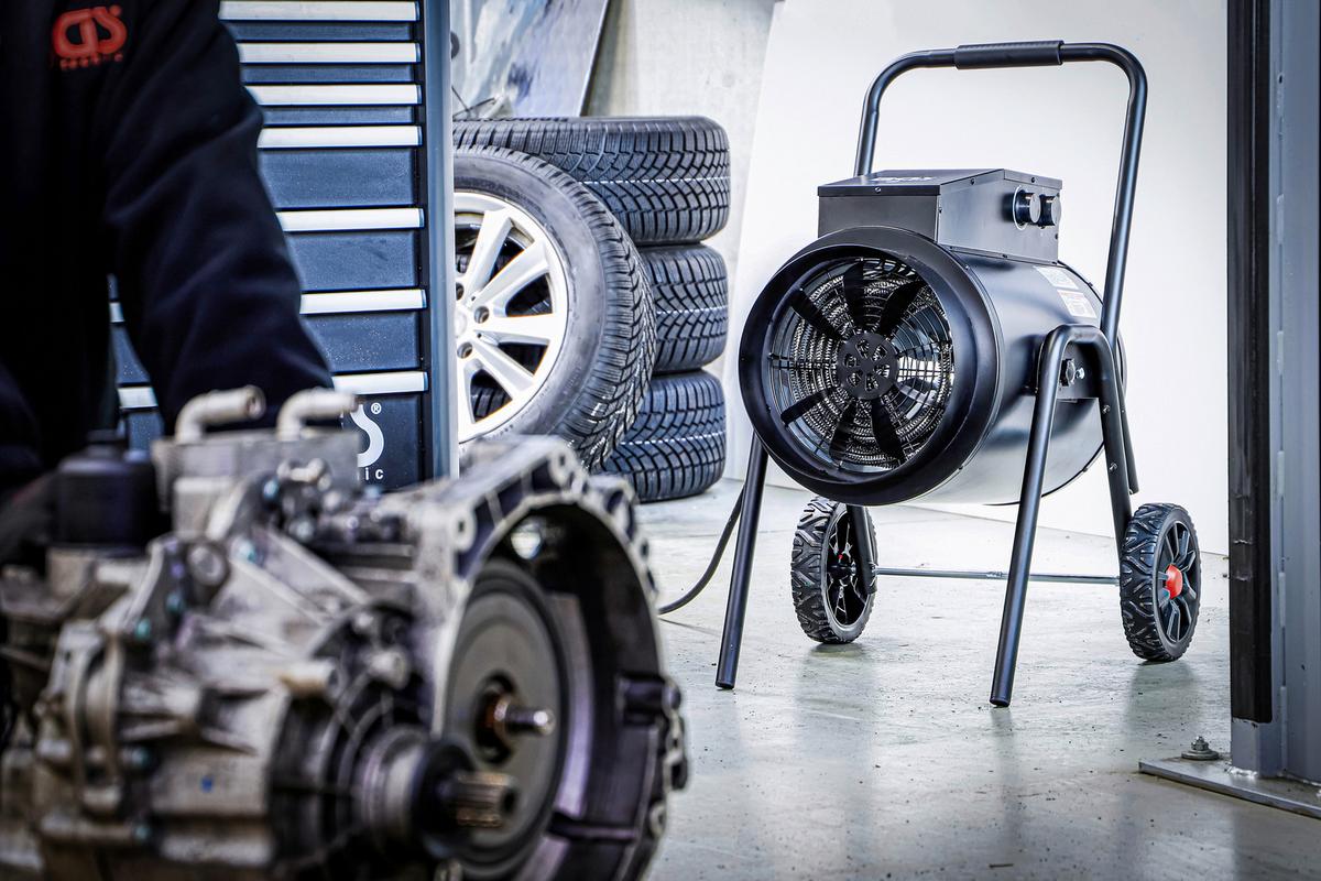 Heizlüfter 73374 - Rot/Schwarz, Basics (65,2/50,8/53,8cm)