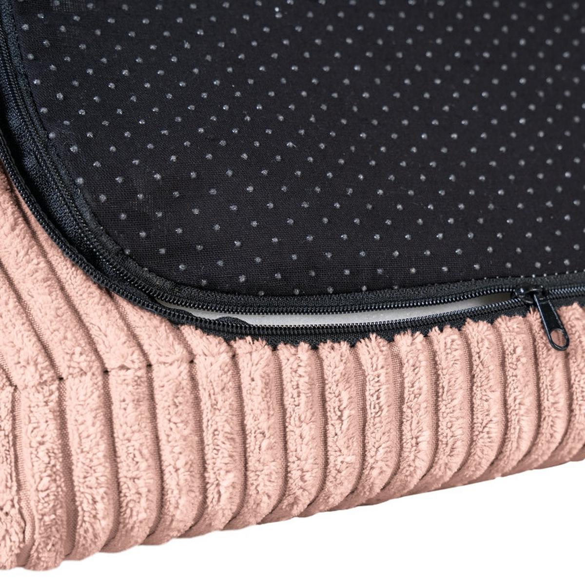 Rückenkissen Cordy, Flieder B: 83 Cm - Flieder, MODERN, Textil (83/25/42cm) - Trendmanufaktur