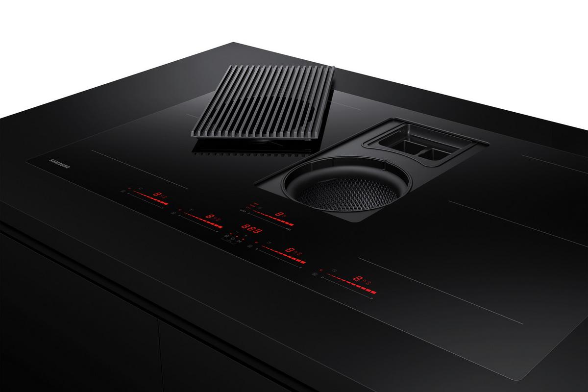 Kochfeld-Dunstabzug-Kombi Nz84t9747vk/Ur - Schwarz, MODERN, Glas/Kunststoff (83/21,1/51,5cm) - Samsung