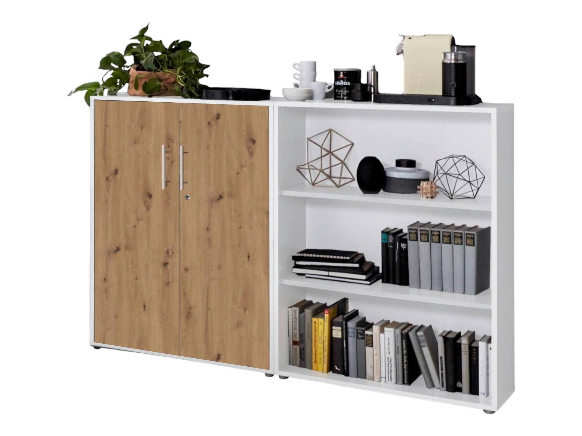 AKTENSCHRANK OFFICE EDITION-SW SET 1 NIEDR.