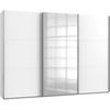 Schwebetürenschrank B: 300 Cm Level, Weiß - Weiß, MODERN, Holzwerkstoff (300/216/65cm) - MID.YOU
