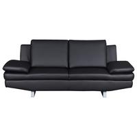 2-Sitzer-Sofa Jovanna, Schwarz B: 198 cm - Schwarz/Grau, Design, Textil (198/78/88cm) - MID.YOU