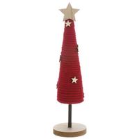 DEKOBAUM VALERIA -PAZ- - Rot, KONVENTIONELL, Holz/Textil (8/32cm) - Luca Bessoni