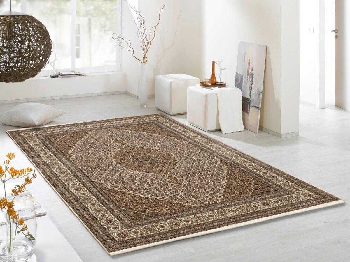 Orientalischer Webteppich Creme Cavari Mahi 90x60 Cm - Creme, Basics, Textil (60/90cm) - Cazaris