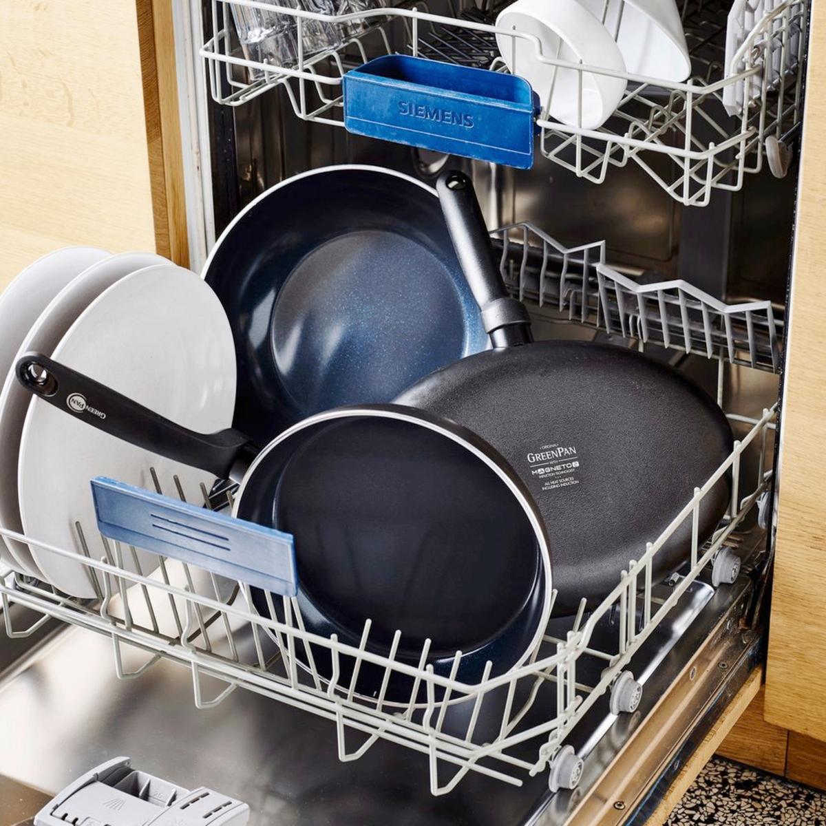 Pfannenset Torino 3-Teilig Schwarz D: 20/24/28 cm - Schwarz, Basics, Kunststoff/Metall - GreenPan