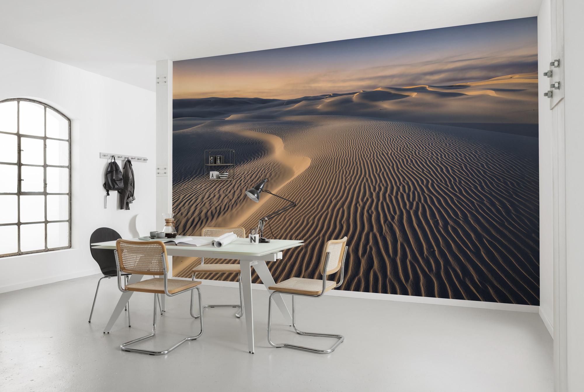 Fototapete Glowing Lines - Braun, Trend, Textil (450/280cm)