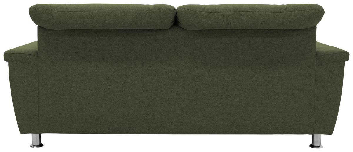 2-sitzer-sofa Kopfteil Verstellbar Franzi Grün - Chromfarben/Grün, KONVENTIONELL, Textil (190/81/105cm) - MID.YOU