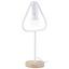 Stolová Lampa Mauricio - biela, Moderný, kov/drevo (18/15/30cm) - Modern Living Stolová Lampa Mauricio - biela, Moderný, kov/drevo (18/15/30cm) - Modern Living