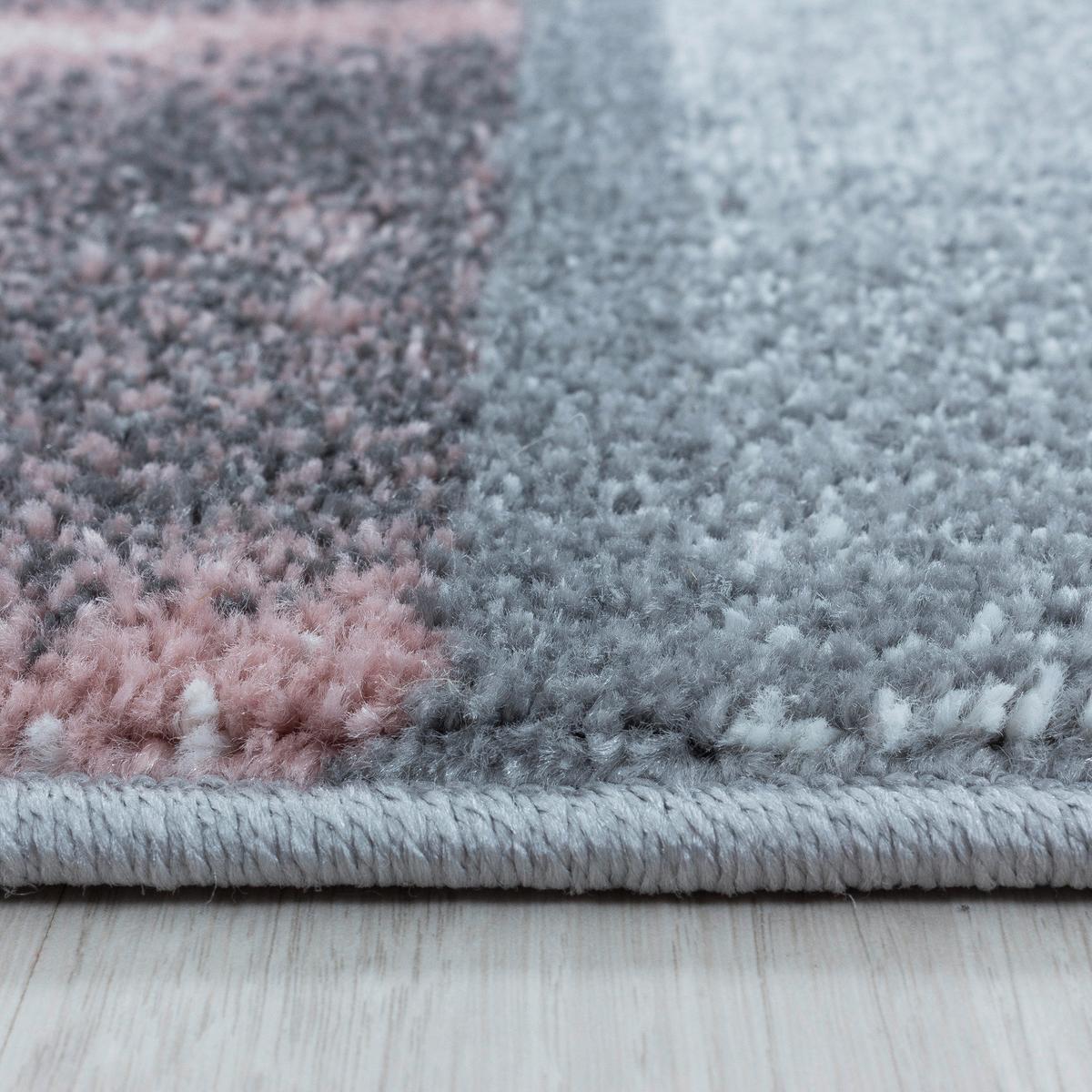 Teppich Läufer Rosa Ottawa 80x250 cm - Rosa, Design, Textil (80/250cm)